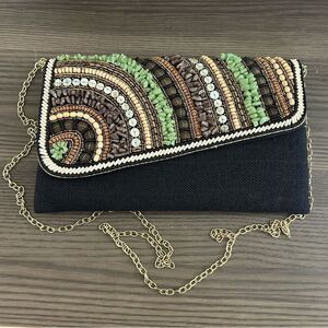 LASA Beaded Embellished Shoulder Crossbody Purse Bag